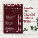 Search for guess who bride or groom Bridal shower activities