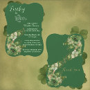 Search for clover bridal shower invitations Gold
