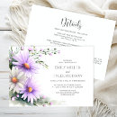 Search for purple daisy invitations Lavender