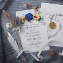 Search for blue and sunflower wedding invitations Boho