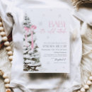 Search for winter wonderland baby shower invitations Pink