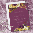 Search for moody floral wedding invitations Dramatic