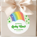 Search for st patricks day birthday party stickers Lucky one