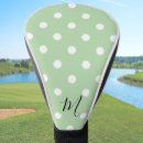 Search for polka dots golf head covers Green