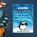 Search for penguin boy birthday invitations Snow