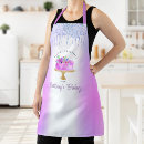 Search for purple glitter aprons Watercolor