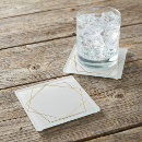 Search for plain white coasters Elegant