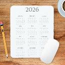 Search for calendar mousepads Black and white