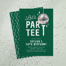Search for ball birthday invitations Green