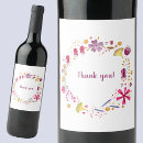 Search for thank you wine labels Floral