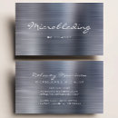 Search for silver business cards Brushed metal