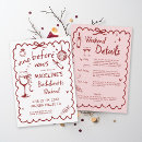 Search for wine tasting hens party invitations Vino before vows