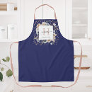 Search for flower monogram aprons Elegant