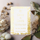 Search for foil wedding save the dates White