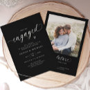 Search for engaged invitations Black and white