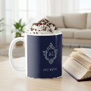 Search for antique monogram mugs Initial
