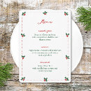 Search for christmas party menus Red and green