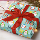 Search for cute santa wrapping paper Colourful