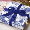 Search for blue and white christmas wrapping paper Simple