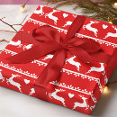 Search for white reindeer wrapping paper Scandinavian