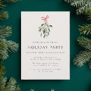 Search for mistletoe christmas invitations Elegant