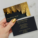 Search for black glitter business cards Makeup artist