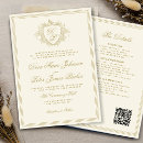 Search for ivory and gold wedding invitations Qr code