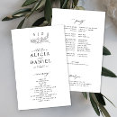 Search for monogram wedding programs Ceremony
