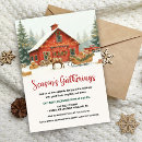 Search for gathering christmas invitations Rustic christmas party