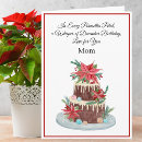 Search for december birthday cards Poinsettia