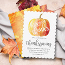 Search for give thanks invitations Watercolor