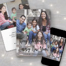 Search for new year christmas cards Black and white