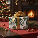Search for christmas ornaments wrapping paper Holly