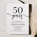 Search for 50th wedding anniversary invitations Minimal minimalist