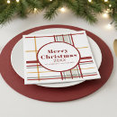 Search for christmas plates and paper napkins Plaid