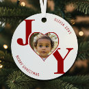 Search for red heart christmas tree decorations Joy