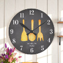 Search for black and white kitchen clocks Vintage