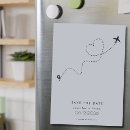 Search for airplane save the dates Destination
