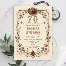 Search for 70th bbq birthday invitations Vintage