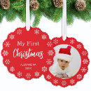 Search for baby first christmas tree decorations Snowflakes