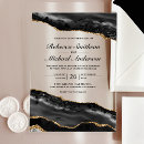 Search for black marble invitations Geode gemstone