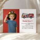 Search for fireman 1st birthday invitations Firefighter