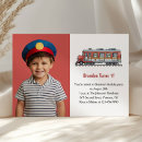 Search for boys train 1st birthday invitations For kids