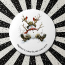 Search for snowman badges Red scarf