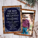 Search for mans 90th birthday invitations Rustic