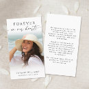 Search for life size cards Celebration of life