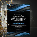 Search for surprise 60th party invitations Black