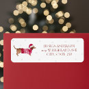 Search for red dachshund return address labels Pet