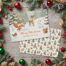 Search for forest animals christmas cards Woodland
