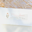 Search for wildflower return address labels Modern